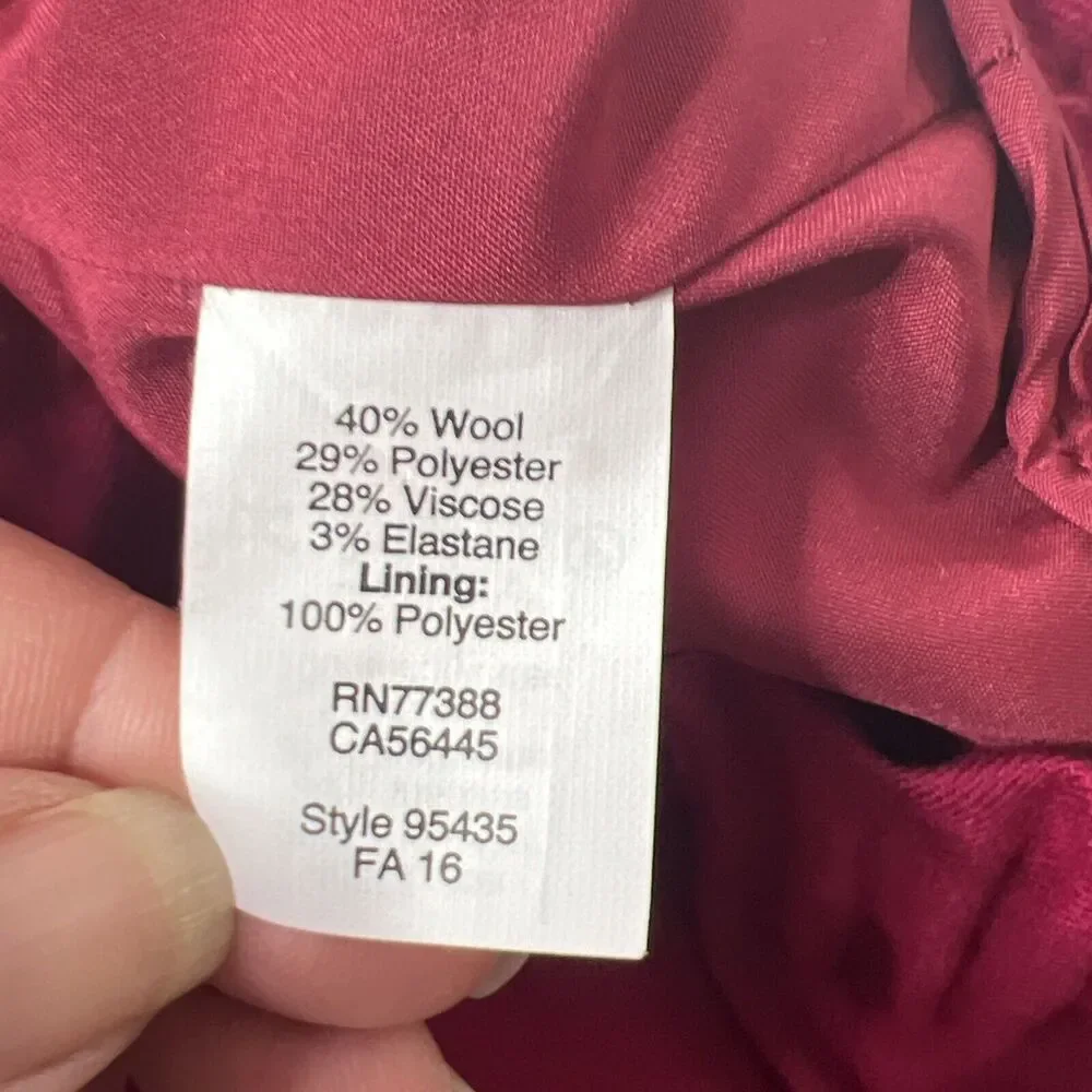 J. Crew Womens 10 Pink Purple Fuchsia Sidewalk Skirt Elastic Waist Pockets